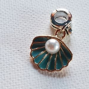 Charm. Silver and gold tone. NWOT.  Fits in Pandora snake chain Bracelet.